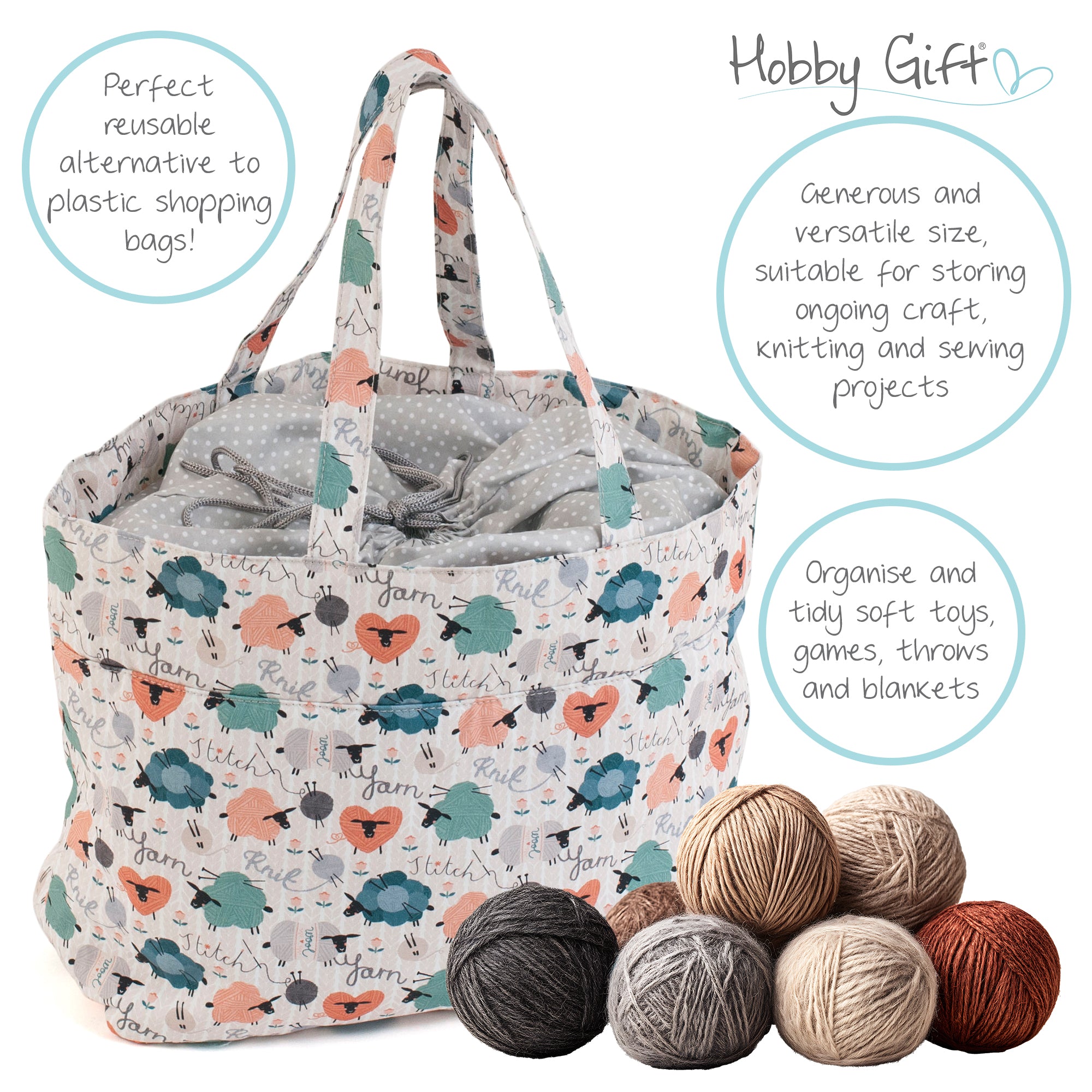 Yarn Bag: Knit Happens