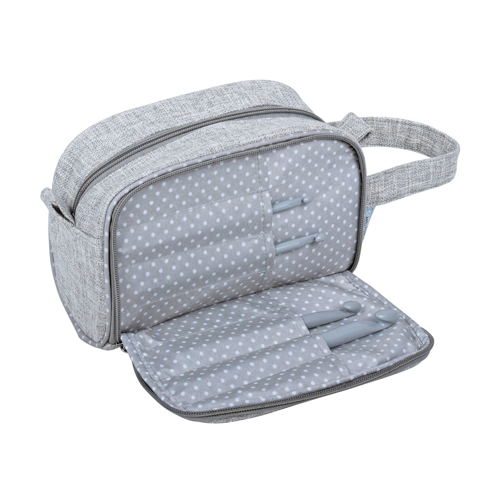 Crochet Bag with Pocket: Embroidered: Knit Happens