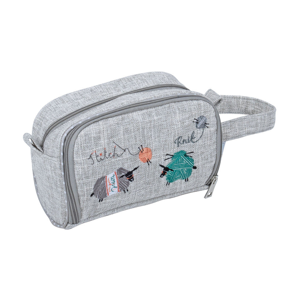Crochet Bag with Pocket: Embroidered: Knit Happens