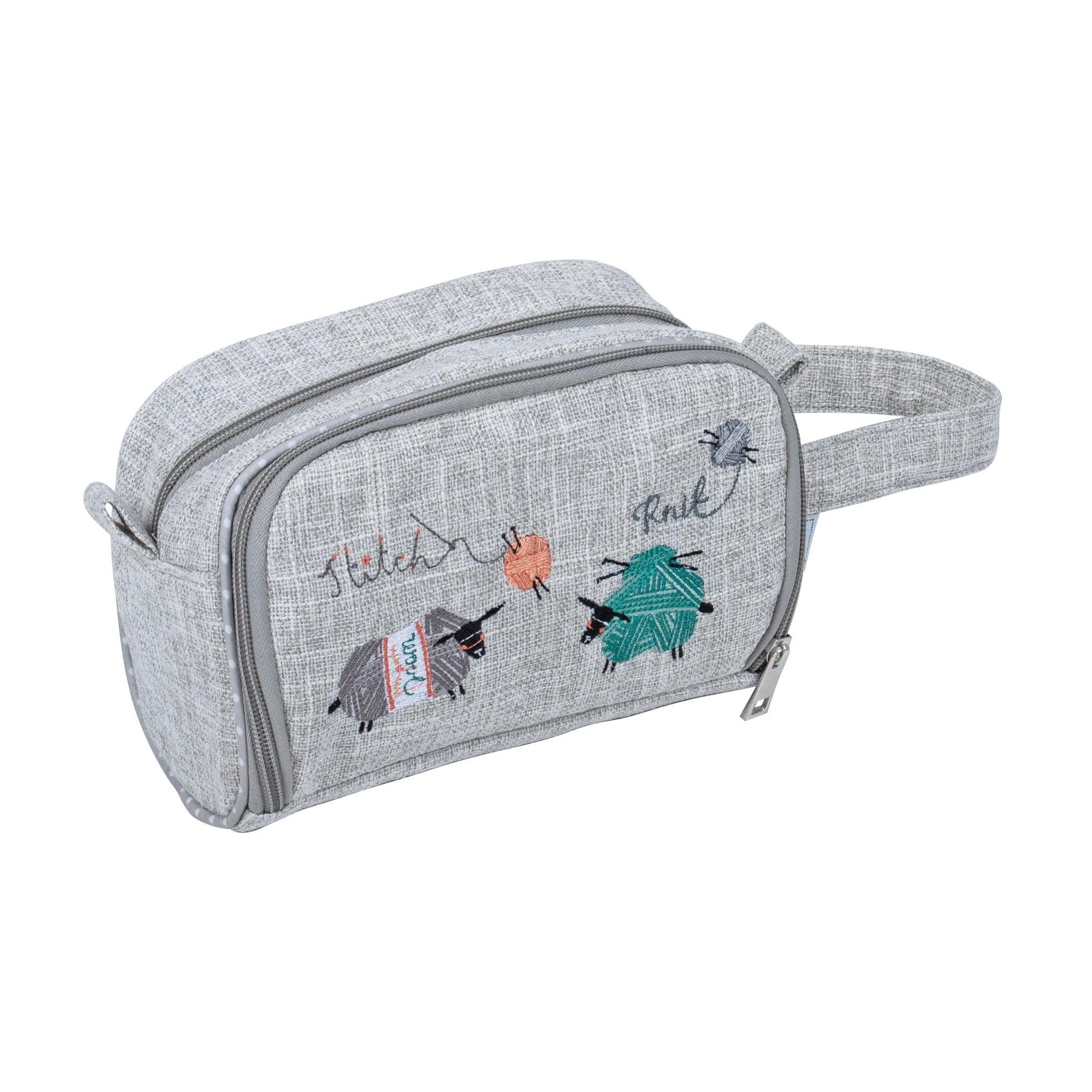 Crochet Bag with Pocket: Embroidered: Knit Happens