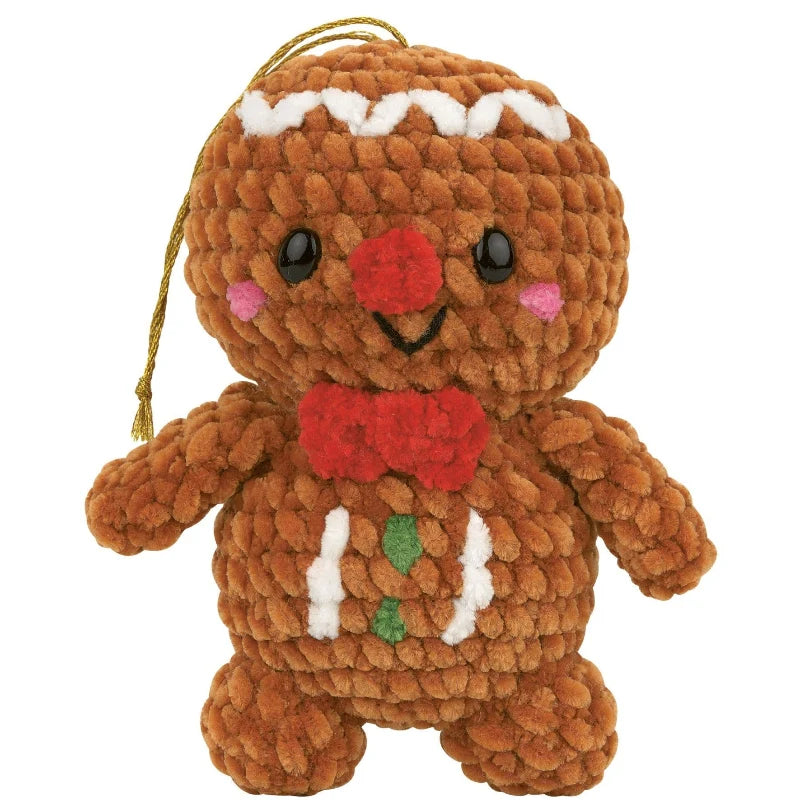 Fred the Gingerbread Amigurumi Crochet Kit