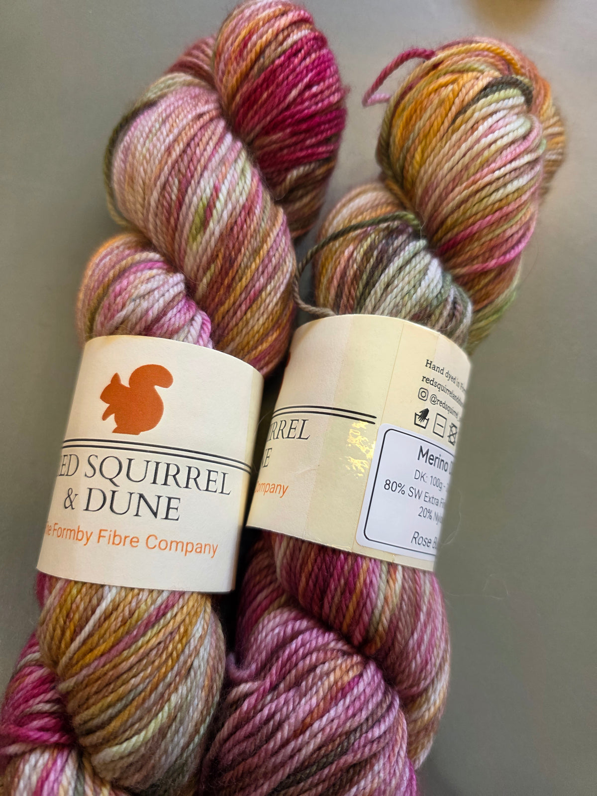 Red Squirrel & Dune Merino DK
