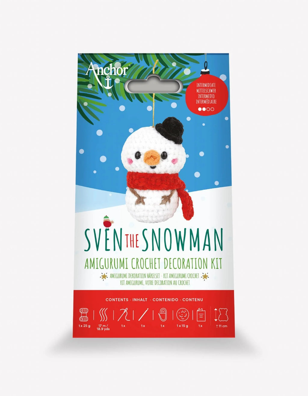 Sven the Snowman Amigurumi Crochet Kit